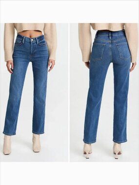 Frame Le Sylvie Slender Straight Leg High Waisted Jeans Size 27